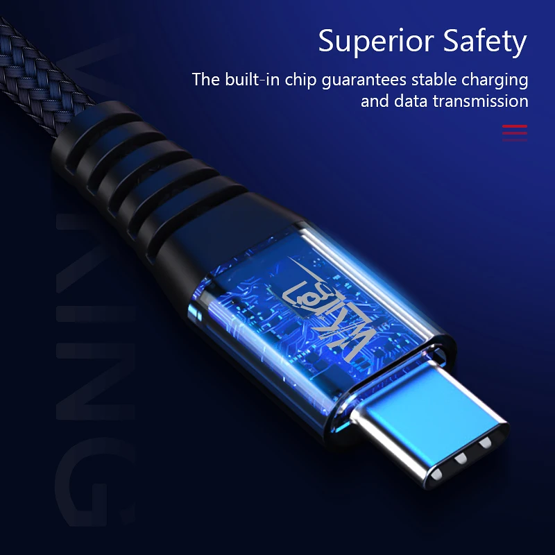 VVKing PD кабель для зарядки типа C-C кабель 1,2 м Быстрая зарядка для samsung huawei Xiaomi для MacBook PD3.0 type-C USB-C шнур для зарядки
