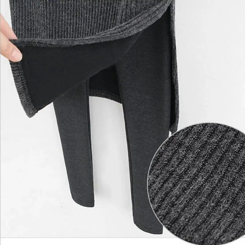 Леггинсы с юбкой флисовые облегающие брюки толстые длинные теплые мягкие