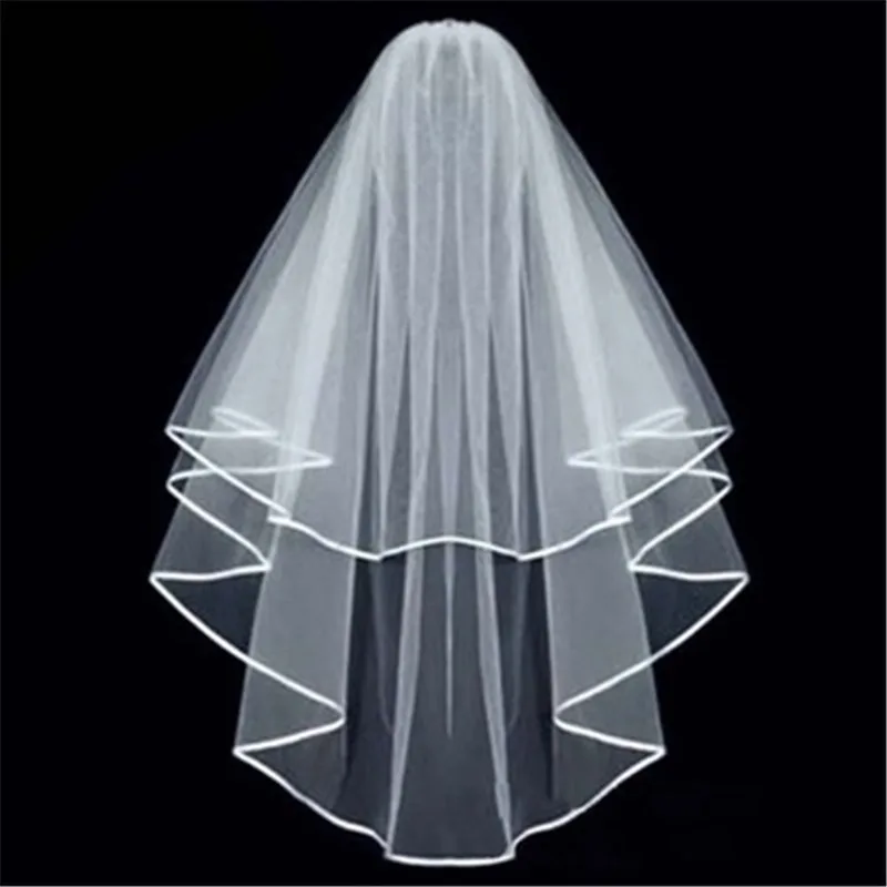 2018 горячее свадебное украшение невесты вуаль с расческой белый + золотой