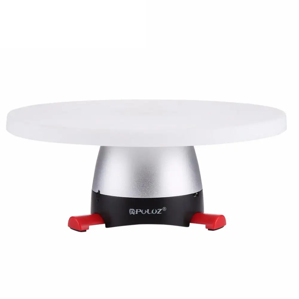 

Electronic 360 Degree Rotation Panoramic Tripod Head (Red)+Round Tray with Control Remoter Fit for Shooting Small Products