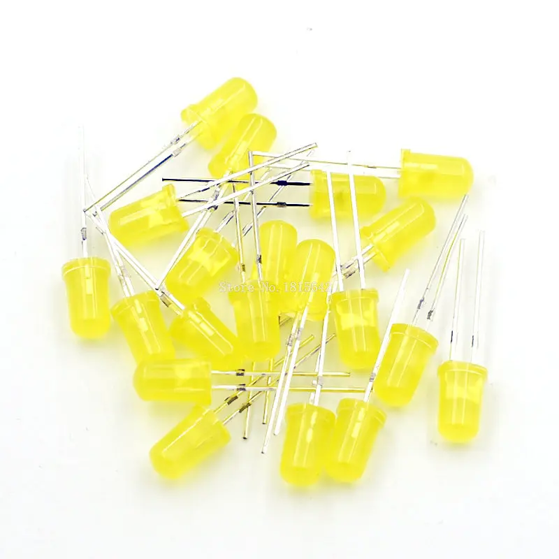 500PCS/LOT 5MM LED Diode Kit Mixed Color Red Green Yellow Blue White Led Light DIY Free Shipping | Электронные компоненты и