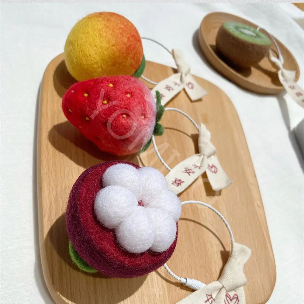Non-Finished YOMICO Fruit DIY Custom Handmade Needle Kit Wool Felting Toy Doll Material Accessory Decor Gift | Дом и сад