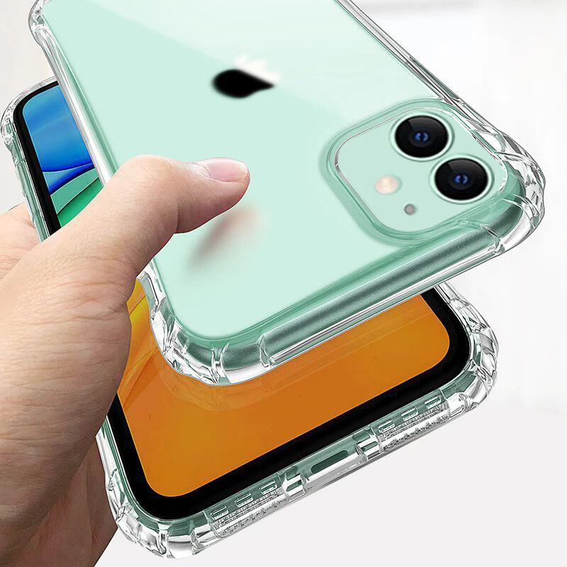 Роскошные противоударные чехлы для телефонов Samsung Galaxy A51 A71 A50 A70 A40 A80 A90 прозрачный