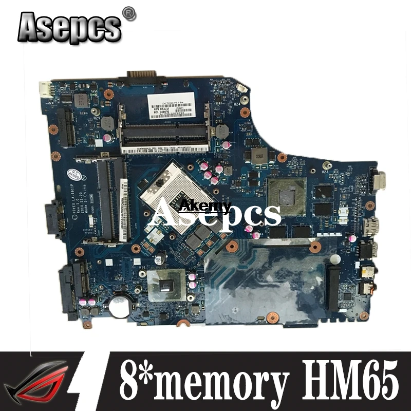 P7YE0 LA-6911P материнская плата для ноутбука acer aspire 7750 7750G MBRMK02001 MB. RMK02.001 8* Память HM65 DDR3 протестирована