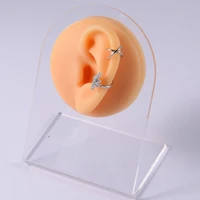 simulation human body part silicone model with display stand use for tattoo puncture practice body piercing jewelry display tool