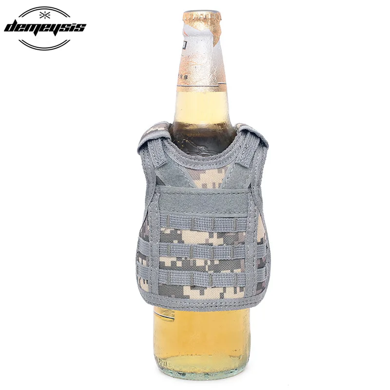 7 цветов тактический мини Жилет Molle набор пивных бутылок военный охотничий жилет