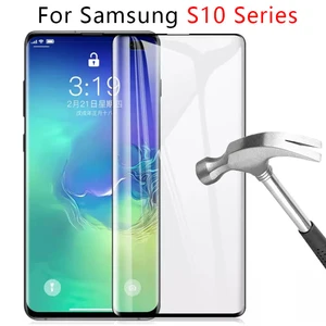 tempered glass for samsung Galaxy S8 S9 S10e S10 plus full cover S7 edge on the glass phone screen p in Pakistan