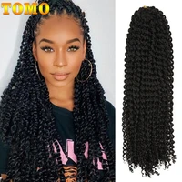 tomo soft long water wave crochet hair synthetic goddess braiding hair natural wavy ombre blonde hair extensions 14 18 22inch