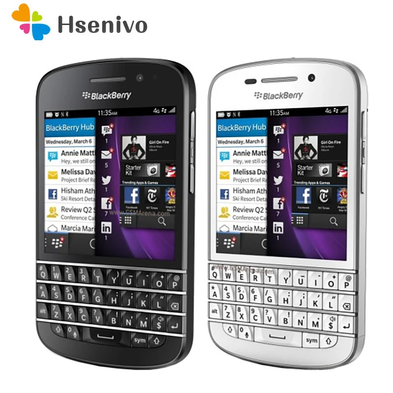 Blackberry Q10 отремонтированы оригинальный сотовый телефон 3 1 дюймовый двухъядерный