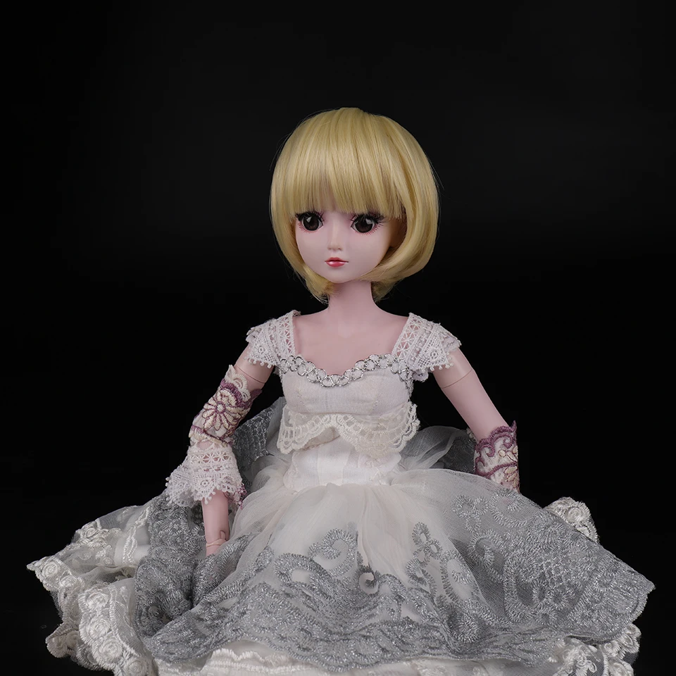Cataleya BJD парик 1/3 1/4 короткие черные прямые и кудрявые челки волос Высокая температура волокна для куклы