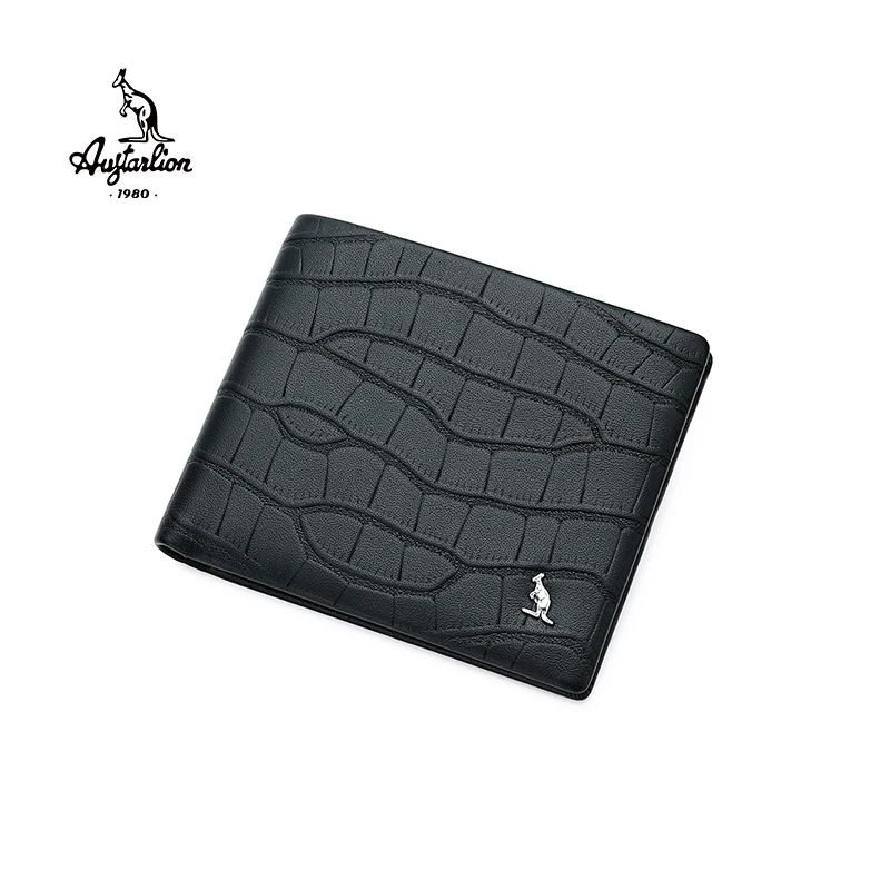 Cartera Hombre роскошный мужской кошелек из крокодиловой кожи тонкий короткий