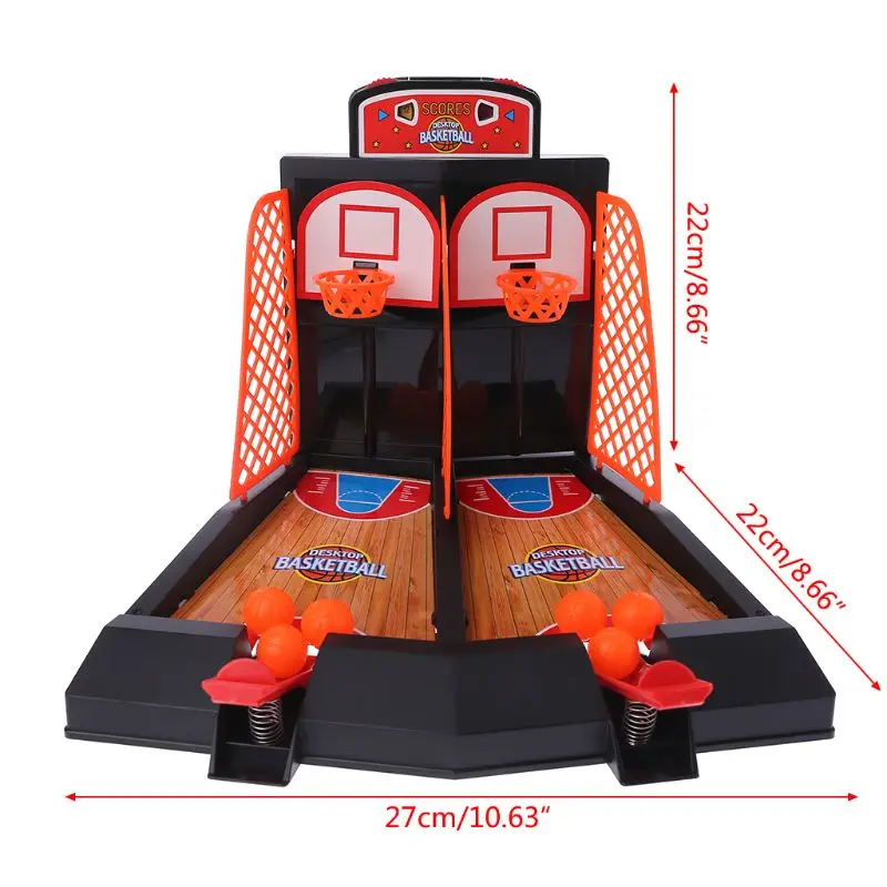 

Mini Desktop Basketball Shooting Game Toys Indoor Table Finger Ejection Basketball Court Shooting Sport Stress Reliever WXTD