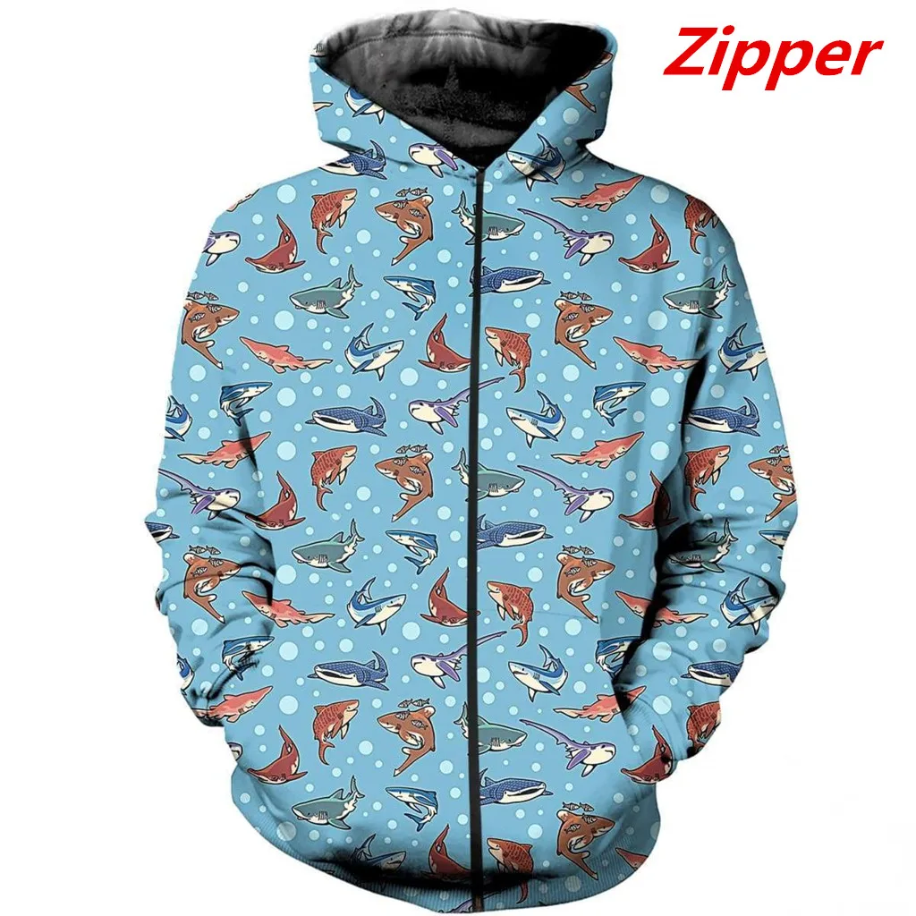 

Fashion shark 3D Printed Men Women Hoodie Unisex Deluxe Sweatshirt Zip Pullover Casual Tops Streetwear S-4414