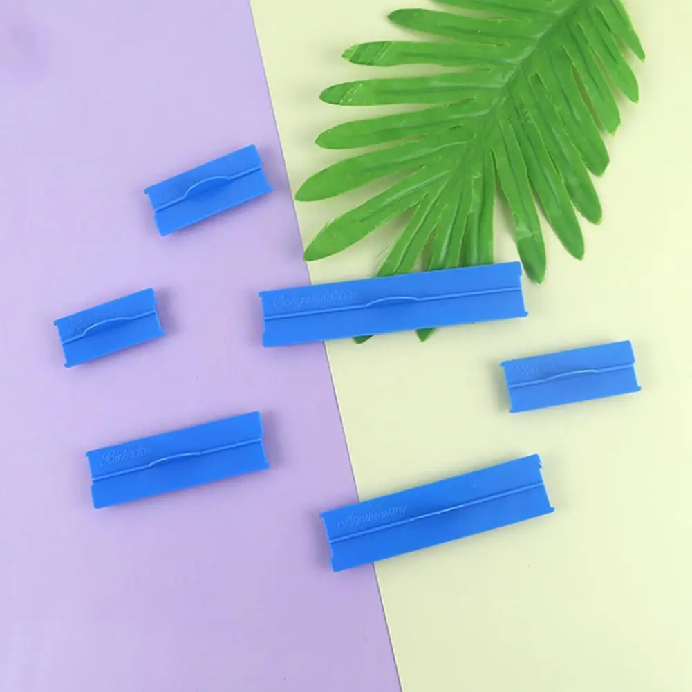 6 шт./компл. тиснитель для помадки торта с рукописным текстом пластиковые