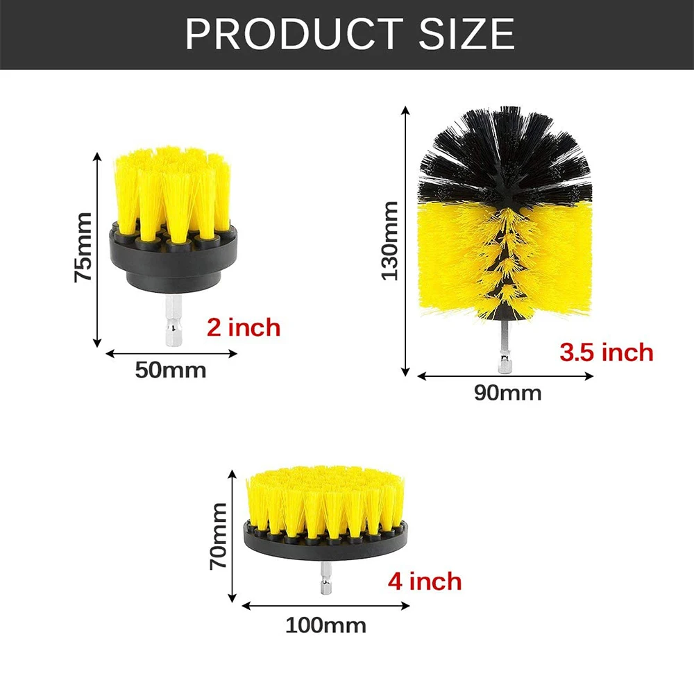 Щетка электрическая с щетиной 2/3 5/4 дюйма средней жесткости | Инструменты