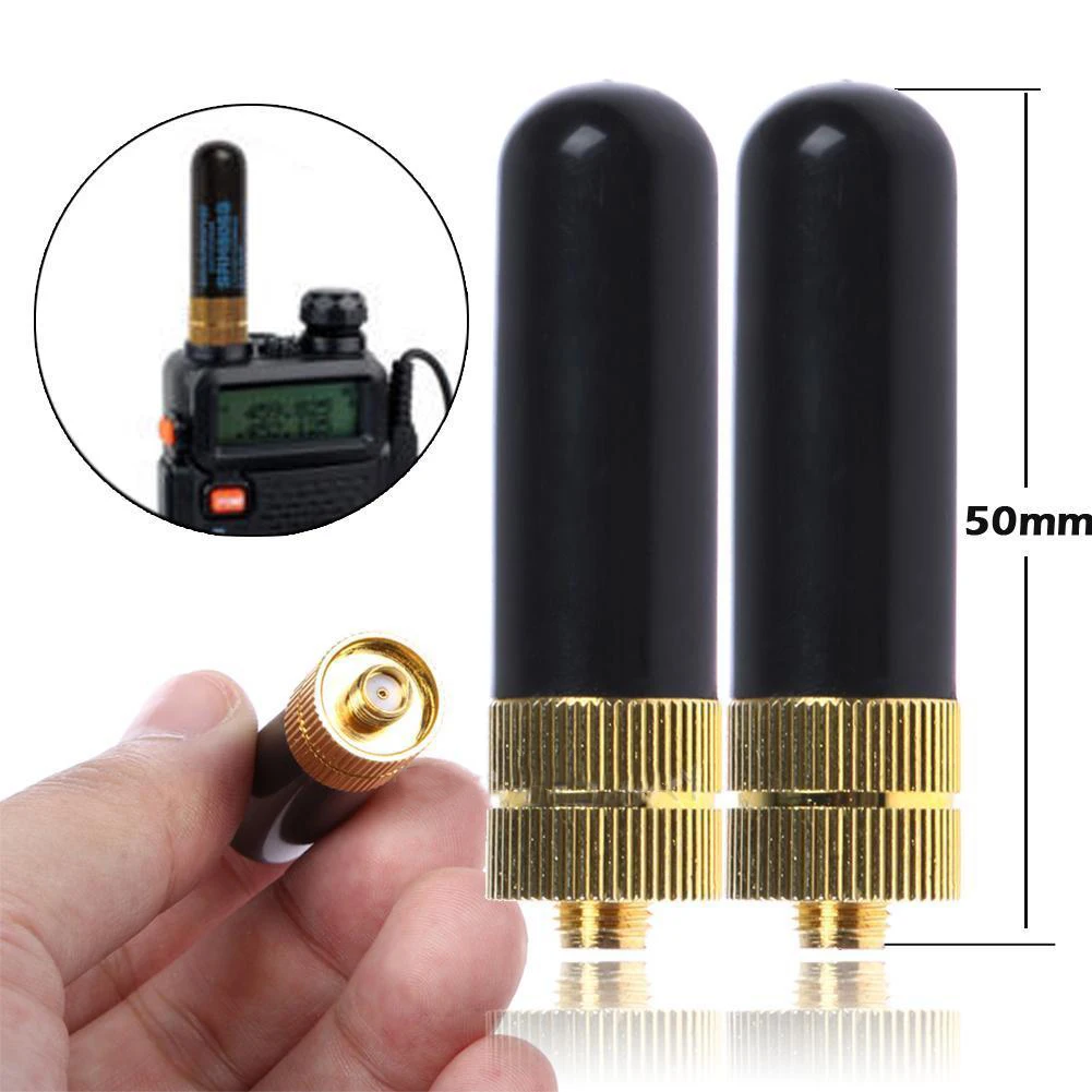 2x Dual Band SRH805S SMA-F женский антенна для Baofeng GT-3 UV-5RA BF-888s радио
