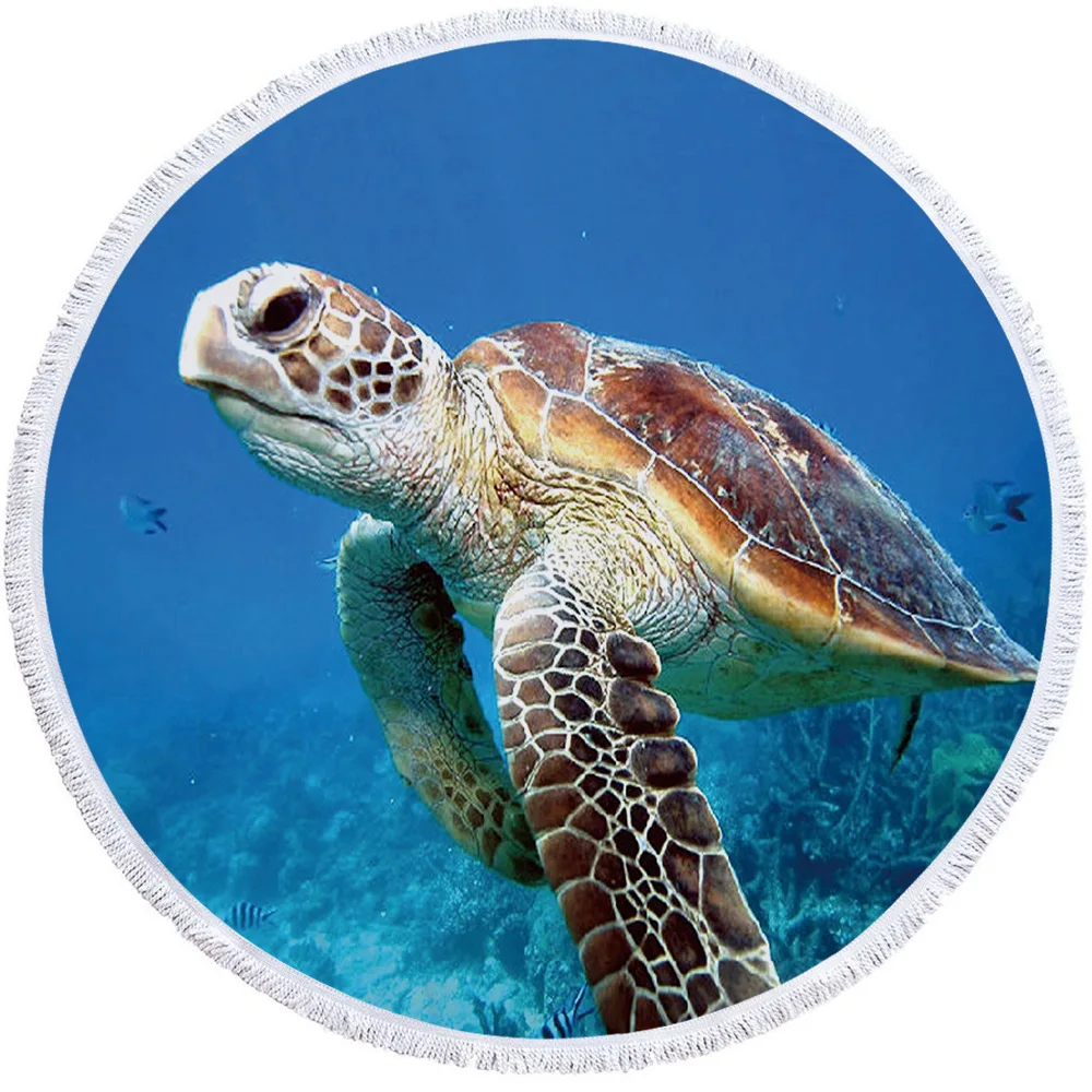 Быстросохнущее пляжное 3d-полотенце Ocean World |