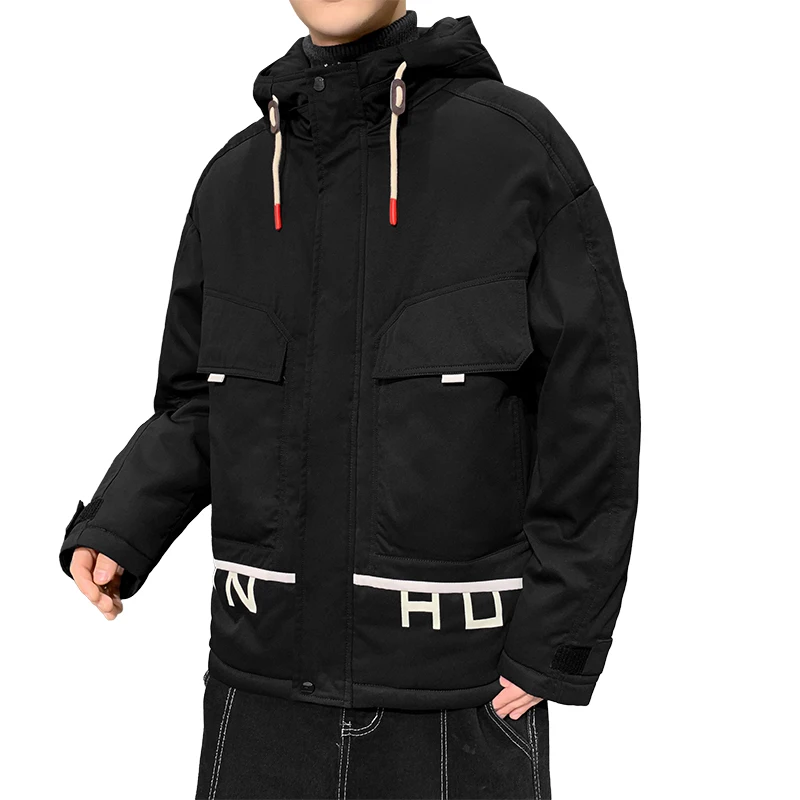 New Arrival Cold Autumn Winter Men's Casual Hooded White Duck Down Jacket Thick Warm Down Parkas Outwear Plus Size Puffer Coats