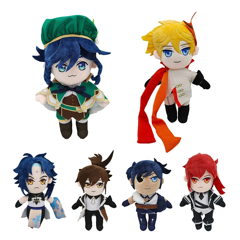 

Genshin Impact Plush Dolls Anime Cosplay Zhongli Xiao Tartaglia Diluc Kaeya Venti Plush Toys Xmas Birthday Gifts
