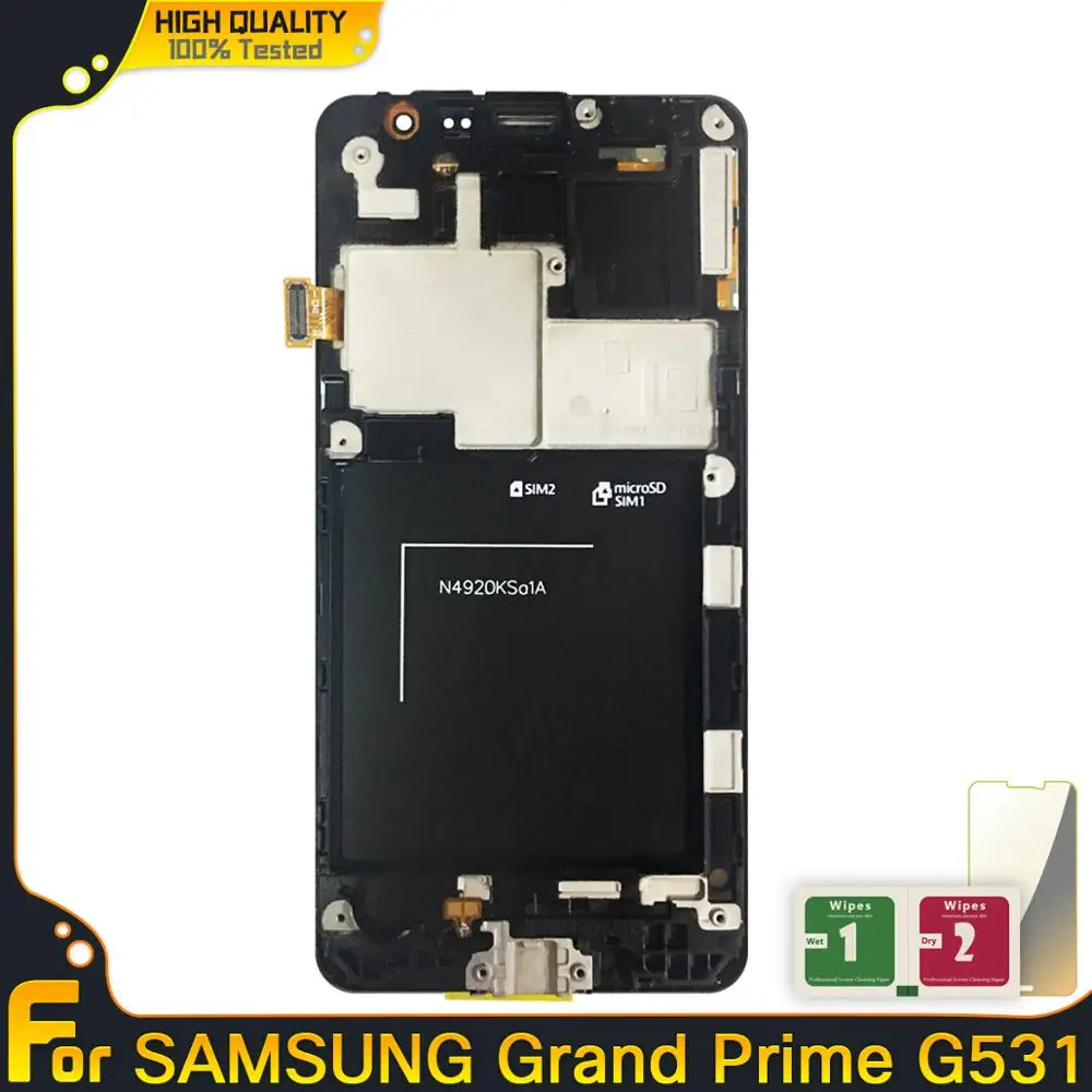 ЖК дисплей с рамкой дигитайзер сенсорного экрана в сборе для Samsung Galaxy Grand Prime G531H