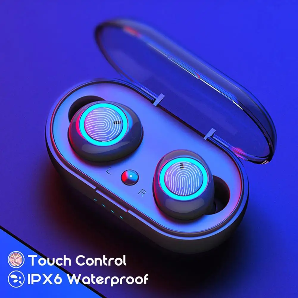 Tws W12 Headset Bluetooth  V5.0 Stereo Draadloze Sport Waterdichte Oordopjes Mini Touch Control Noise Cancelling Heads