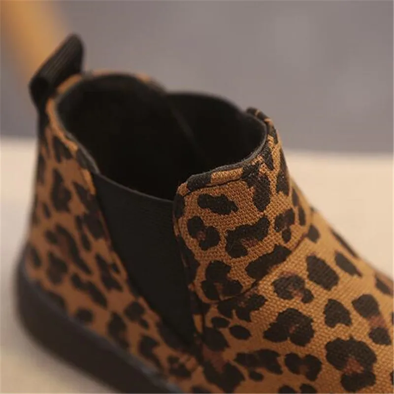 MHYONS/2019 новые детские леопардовые снежные сапоги из хлопка для мальчиков и