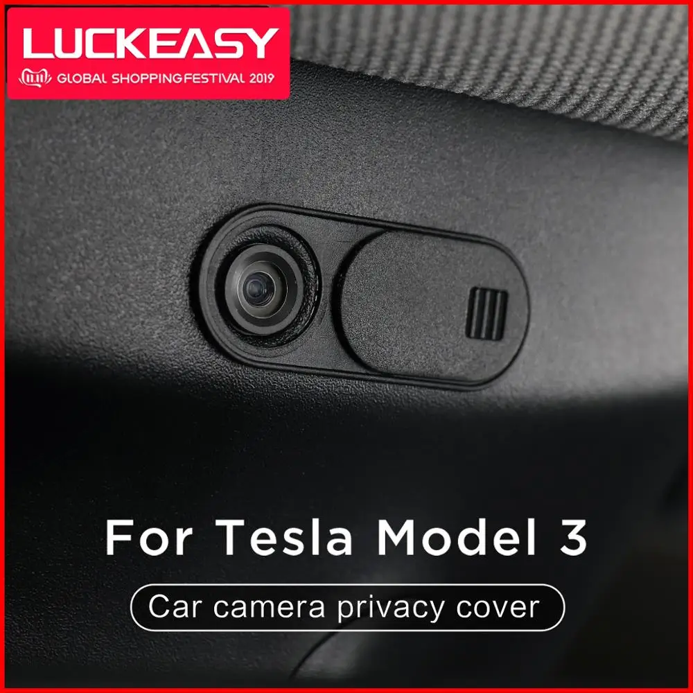 LUCKEASY веб-камеры чехол Tesla модель 3- Автомобильная камера конфиденциальности чехол 1 шт./компл
