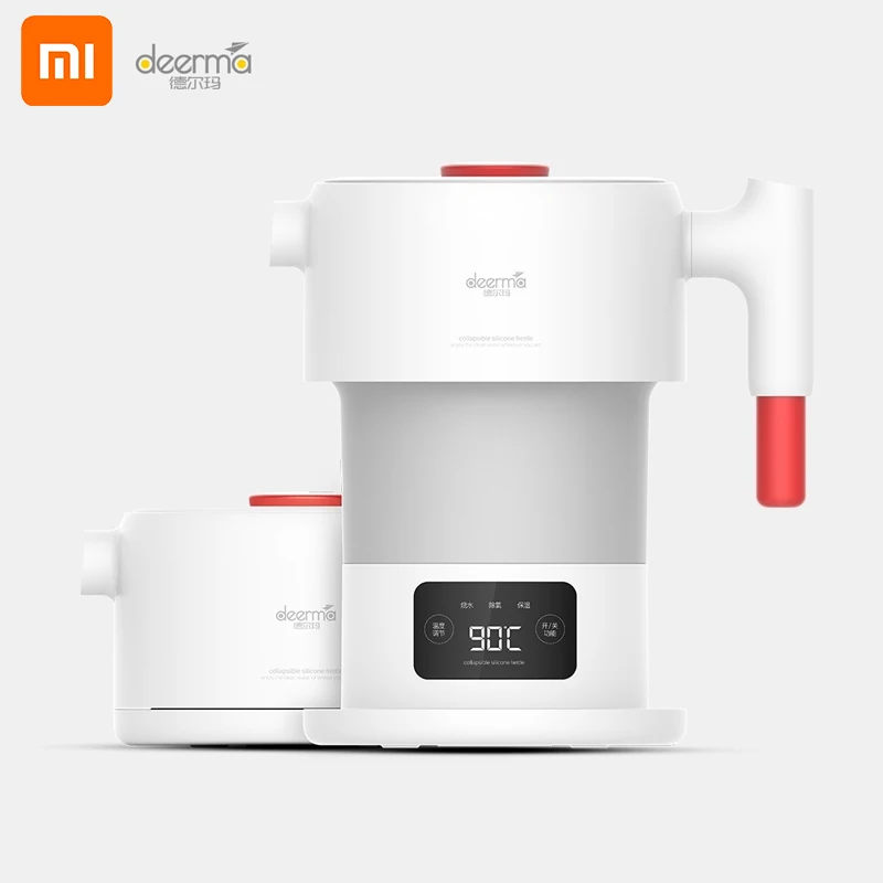 Xiaomi Deerma складной портативный Электрический чайник для воды 0.6л ручной Электрический колба для воды горшок автоматическая защита от отключения питания чайник