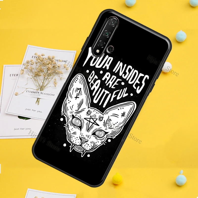 Чехол с тату-сфинксом для Huawei P30 P20 P40 P60 Pro P Smart Nova 9 5T Honor Magic 5 Lite X8 X9a 50 70 чехол