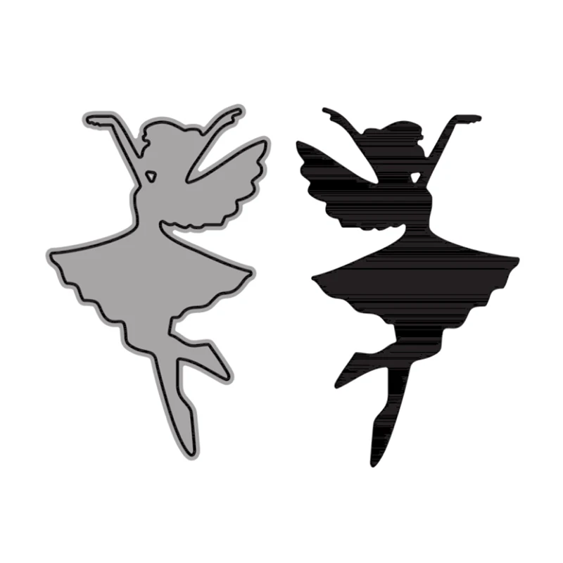 

Cutting Dies Butterfly Angel Wings Elf Girl Slim For DIY Scrapbooking Embossing Album Paper Cards Dies 2021New