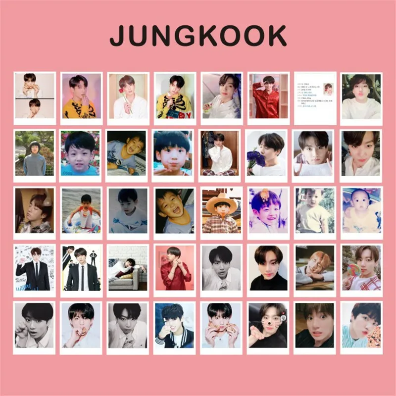JUNG KOOK Kpop 40 шт. HD Фотокнига Bangtan Boys карта душа Persona Bring The Soul фильм Interlude Wings LOMO карты открытка JIMIN V SUGA J-HOPE LJJ667 - Цвет: JUNG KOOK