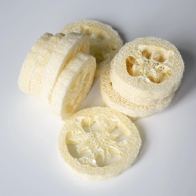 Over 7cm wide 100pcs/lotNatural Loofah Luffa Loofa Slice DIY customize soap tools cleanner sponge scrubber facial holder | Дом и сад