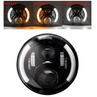 7-дюймовый мотоциклетный проектор, светодиодная фара для Harley Street Glide Softail FLHX F Touring Trike Road King, фара для Yamaha Moto