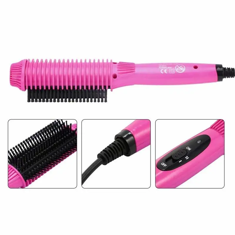 2 в 1 анион Быстрое нагревание бигуди Выпрямитель для волос Электрический анти