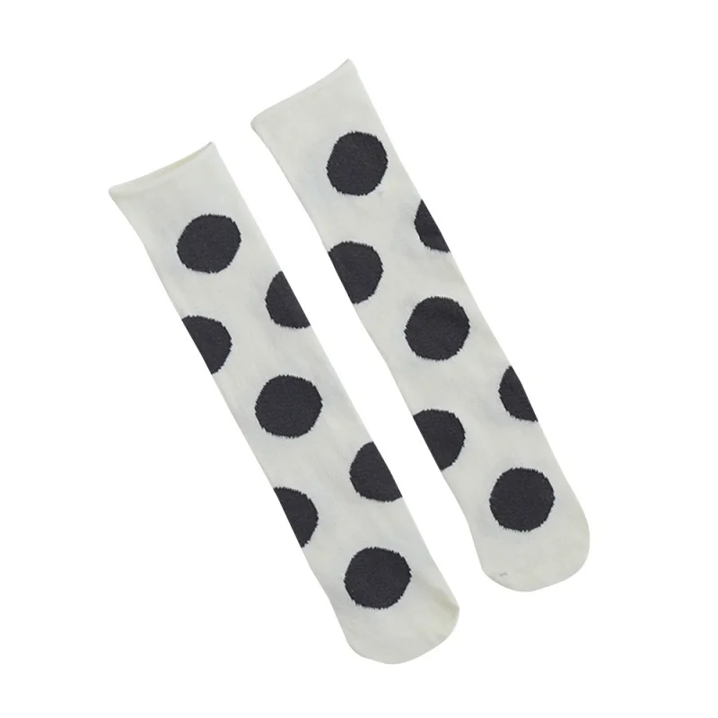 Весна-осень-зима для младенцев маленьких девочек хлопковые гетры милое в горошек