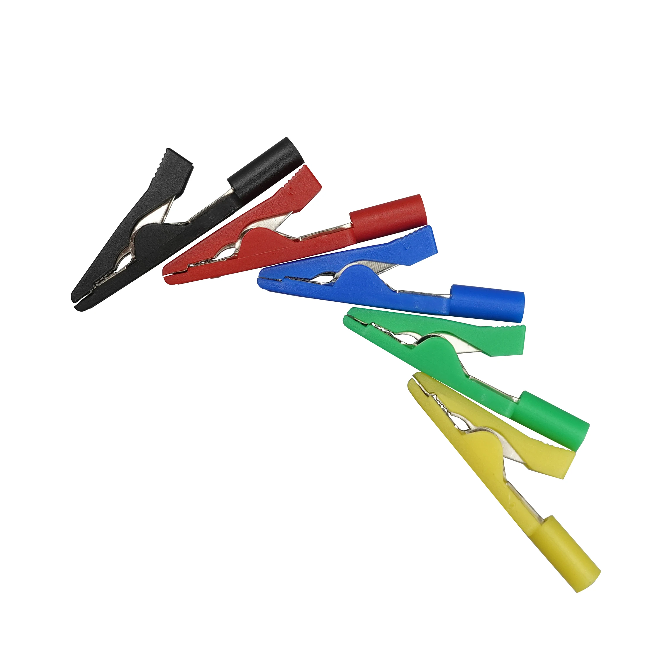 5 шт. многоцветный изоляционный зажим типа крокодил тестовый на 2 мм разъем банан