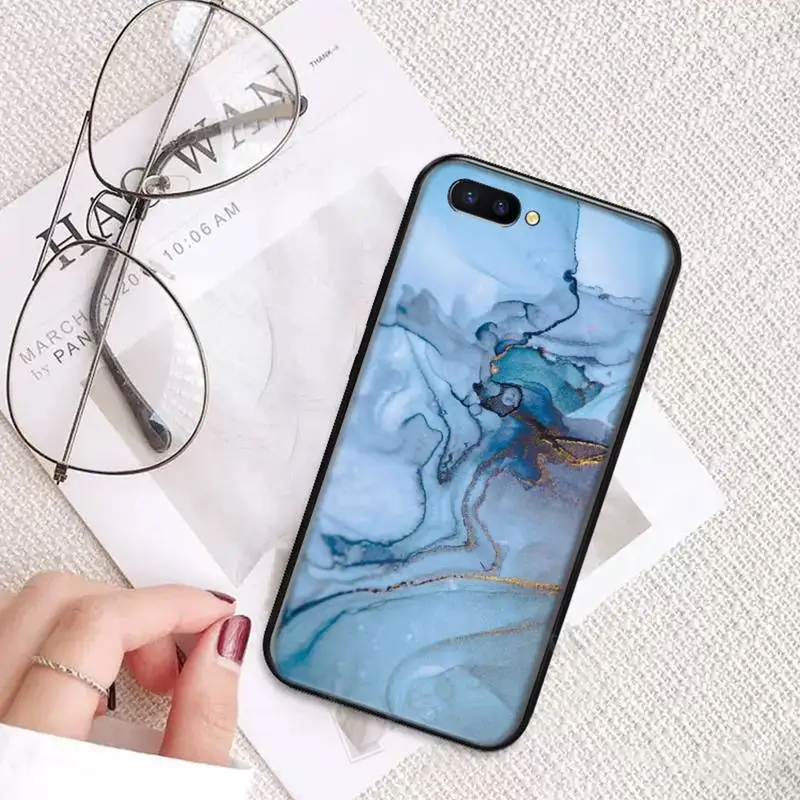 

Elegant Blue Marble Purple Phone Case For OPPO R9 R11 R15 R17 RENO Realme S PLUS Normal 2z 3 5 C2 pro