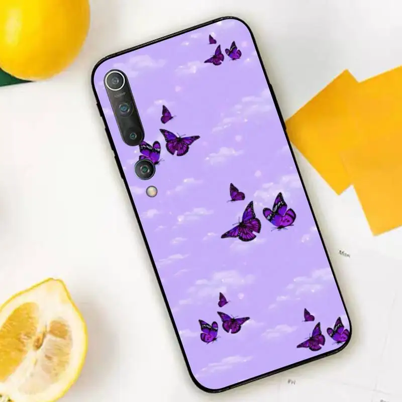 TOPLBPCS красивый голубой монарх прозрачная бабочка пастельный чехол для телефона