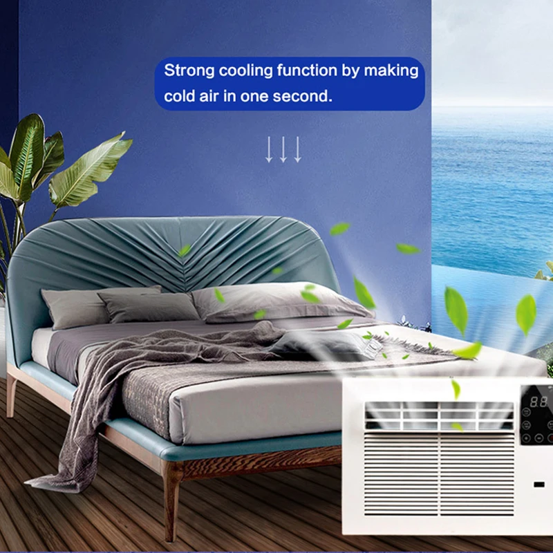 Room Dormitory Portable Air Cooler Remote Control Small Desktop Refrigeration Conditioning Fan Panel 900W | Бытовая техника