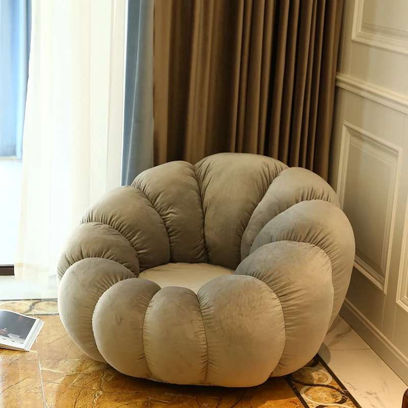 

Soft skin-friendly lazy sofa Internet celebrity tatami pumpkin chair comfortable breathable girl cute bedroom single backrest ba