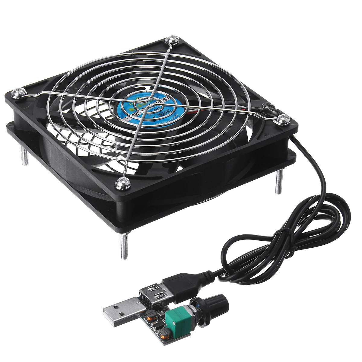 Кулер для ТВ приставки 12 см бесшумный с разъемом USB 5 В 120 мм|Кулеры и системы