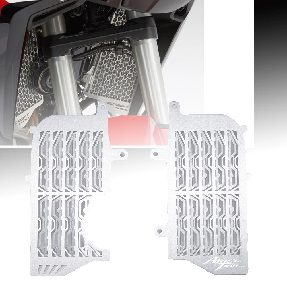 

AfricaTwin logo Motorcycle FOR Honda CRF1100L Africa Twin ADV AdventureSports 2020-2021 Radiator Grille Guard Cover Protection