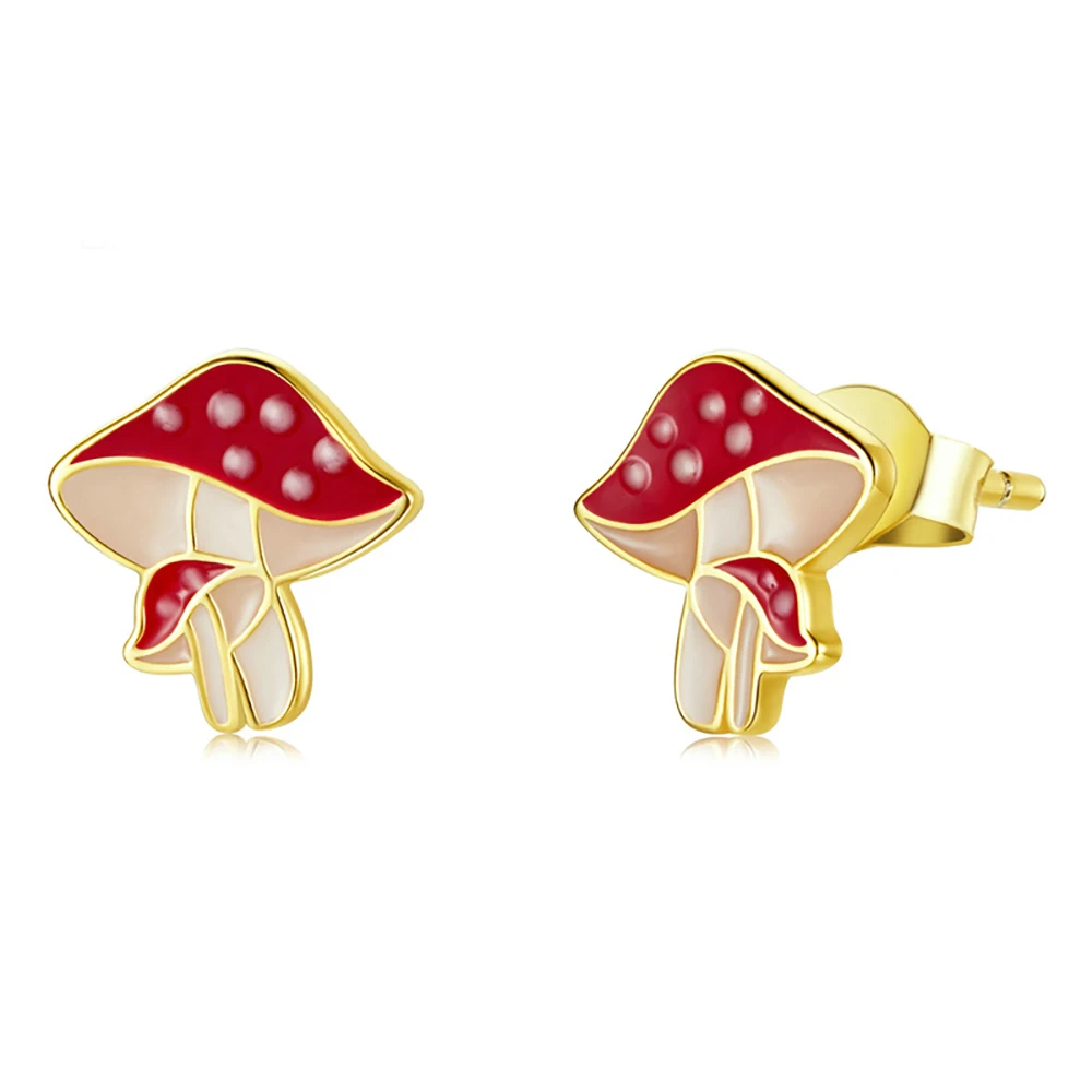 

100% Sterling Silver s925 New Fashion Autumn Leaf Pumpkin Earrings Color Dripping Scarecrow Ladies Earrings Earrings Jewelry
