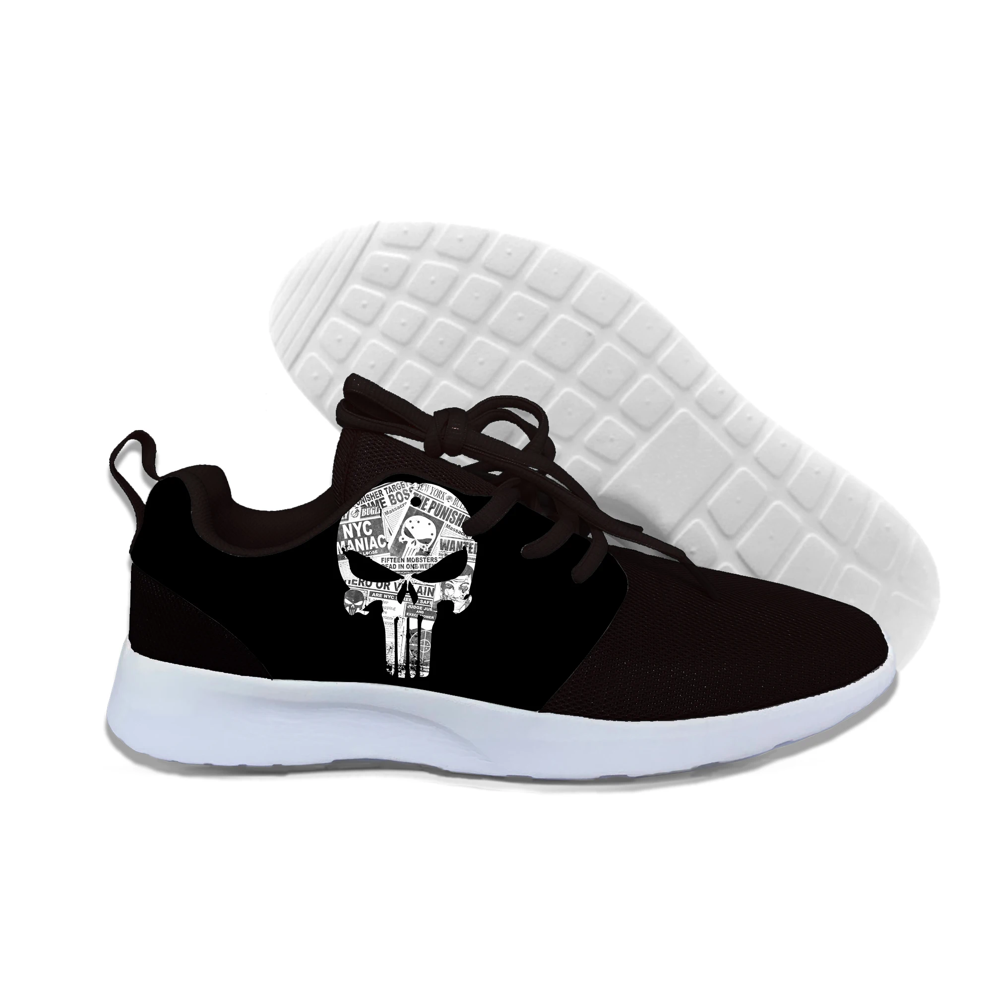 2019 New Fashion Punisher Skull Cosplay Sneakers Summer Unisex Lightweight Casual Shoes | Обувь