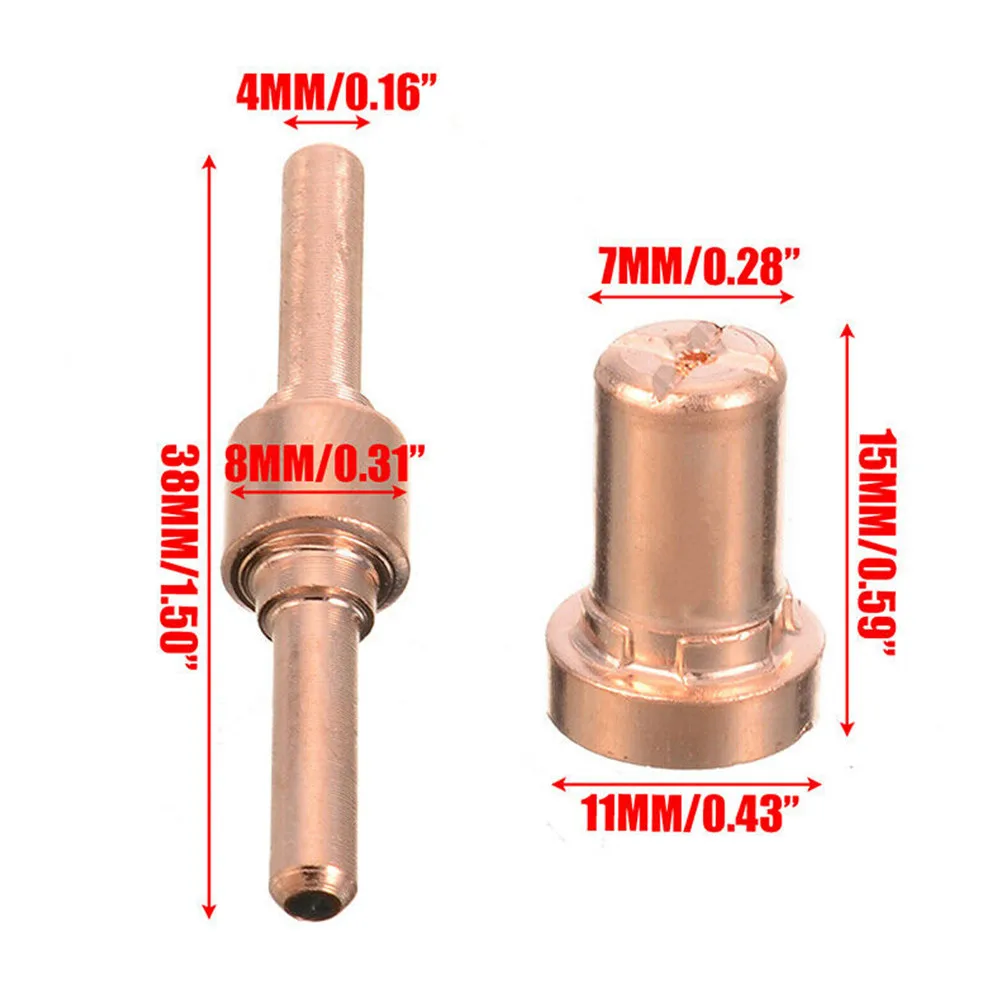 

60 Pcs PT-31 LG-40 Air Plasma Cutting Machine Consumable Electrode Gas Ring CT312 CUT50 50A Plasma Welding Consumables