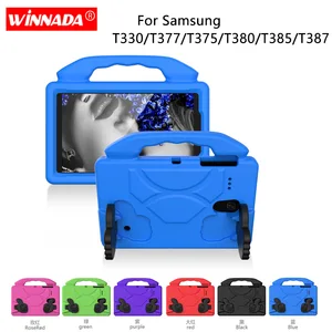 Чехол для Samsung T380, T385, детский планшет, отличная ударопрочная ЭВА, ручная подставка для Galaxy Tab A 8,0, T387, T377, T375, T330