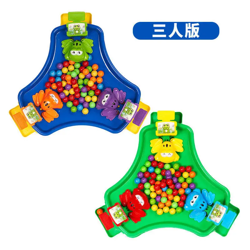 

New children's frog eating beans crazy greedy frog parent-child interactive two-person toy board game