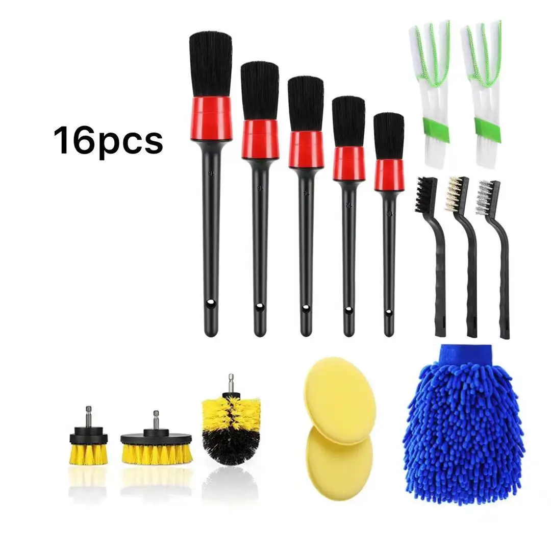 

16pcs Auto Car Detailing Brush Set
