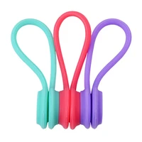 3pcs cable organizer soft silicone magnetic cable winder cord earphone storage holder clips cable winder for earphone data cable