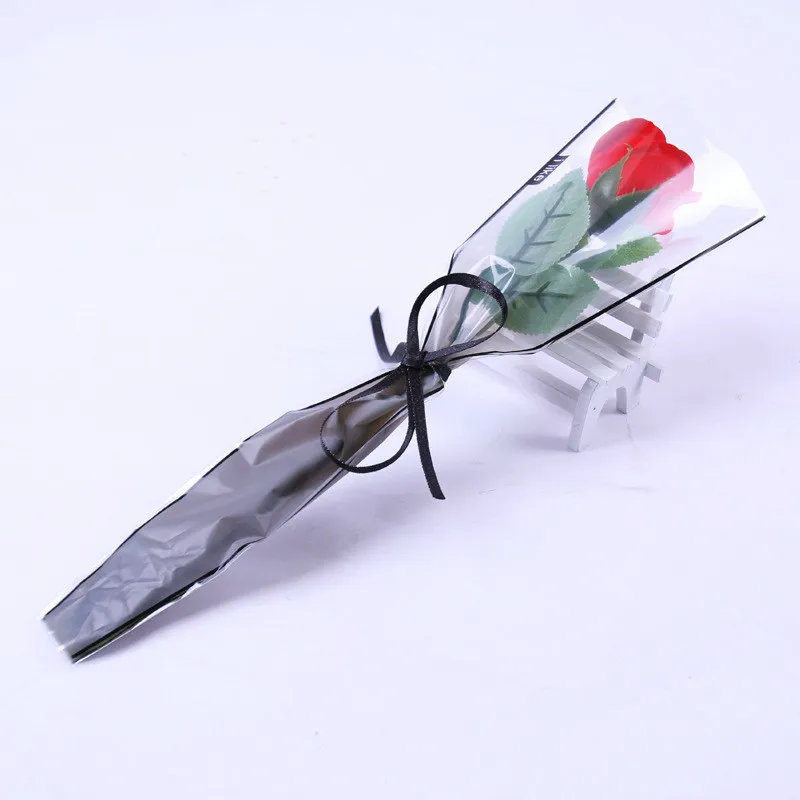 50 шт. Цветочная упаковочная бумага градиентный цвет Одиночный пакет Роза ОПП